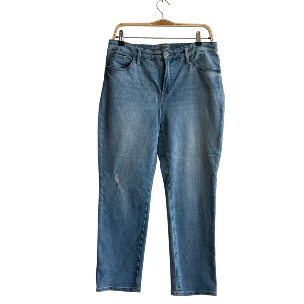 Chicos So Slimming Girlfriend Jeans‎ 1.5 US10 Normcore Minimalist Classic Denim